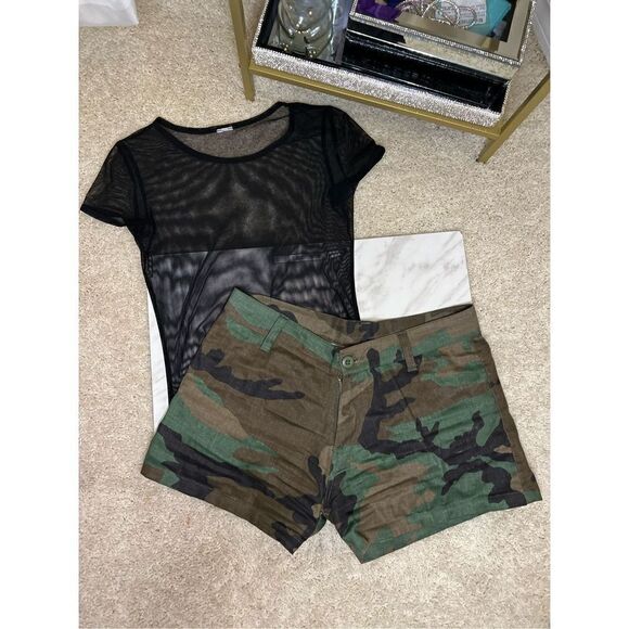 army fatigue shorts  - Picture 1 of 4